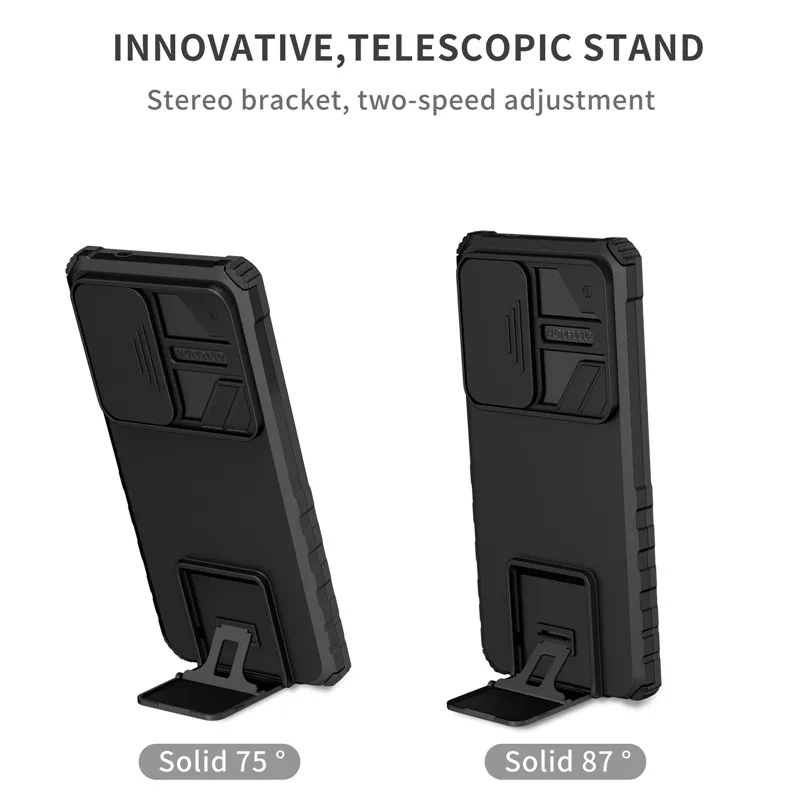 Funda blindada a prueba de golpes para Samsung Galaxy S20 FE S21 S22 S23 S24 Plus Note 20 S25 Edge S26 Ultra 5G, con protección de lente deslizante 3