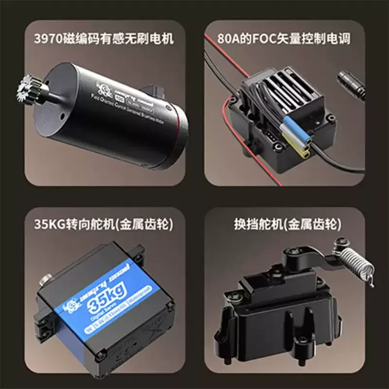 รถบังคับวิทยุ MJX H8H สเกล 1:8 แบบไม่มีแปรงถ่าน 3S ความเร็ว 25 กม./ชม. รถออฟโรด พร้อมระบบล็อคเฟืองท้าย อัพเกรด รถของเล่นบังคับวิทยุ