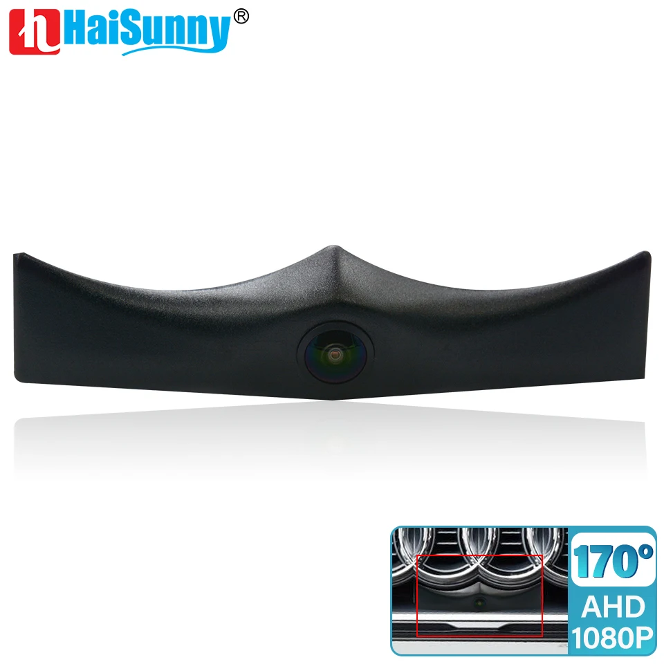 Telecamera per vista frontale HaiSunny HD per Audi A5 2019 impermeabile per visione notturna CVBS AHD 1080P Fisheye A5 telecamera per griglia di