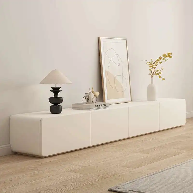 

White Floor Tv Stands Nordic Center Wood Office Tv Table Drawers Shelf Modern Storage Luxury Archivadores Italian Furniture