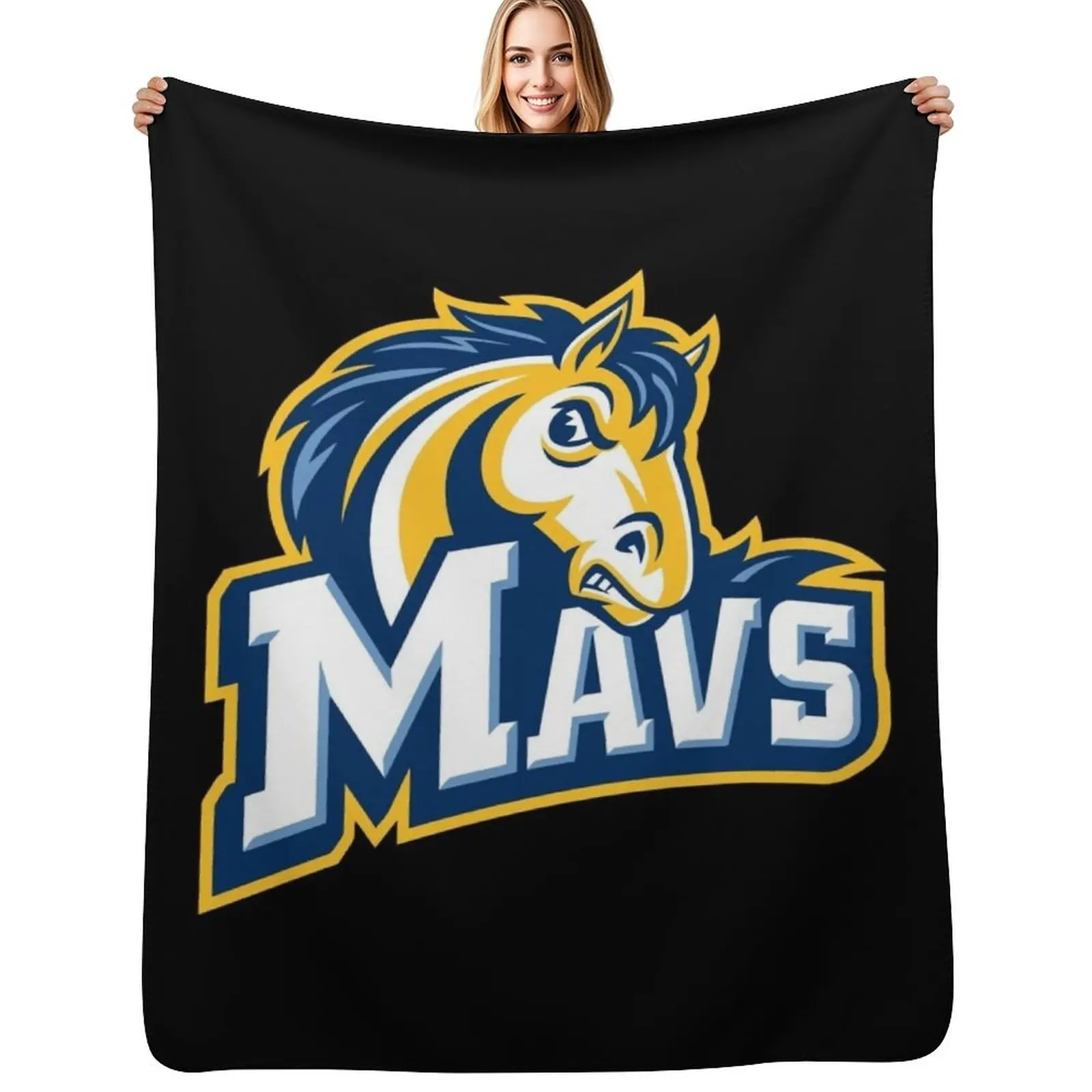 

Medaille mavericks Throw Blanket Fade Resistant Durable Throw Blanket