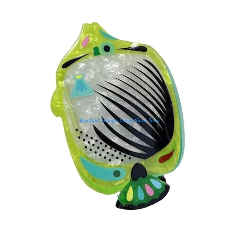 E56A Beach Whale Hair Claw Hair Catch Large Catch Unique Barrettes Ornaments