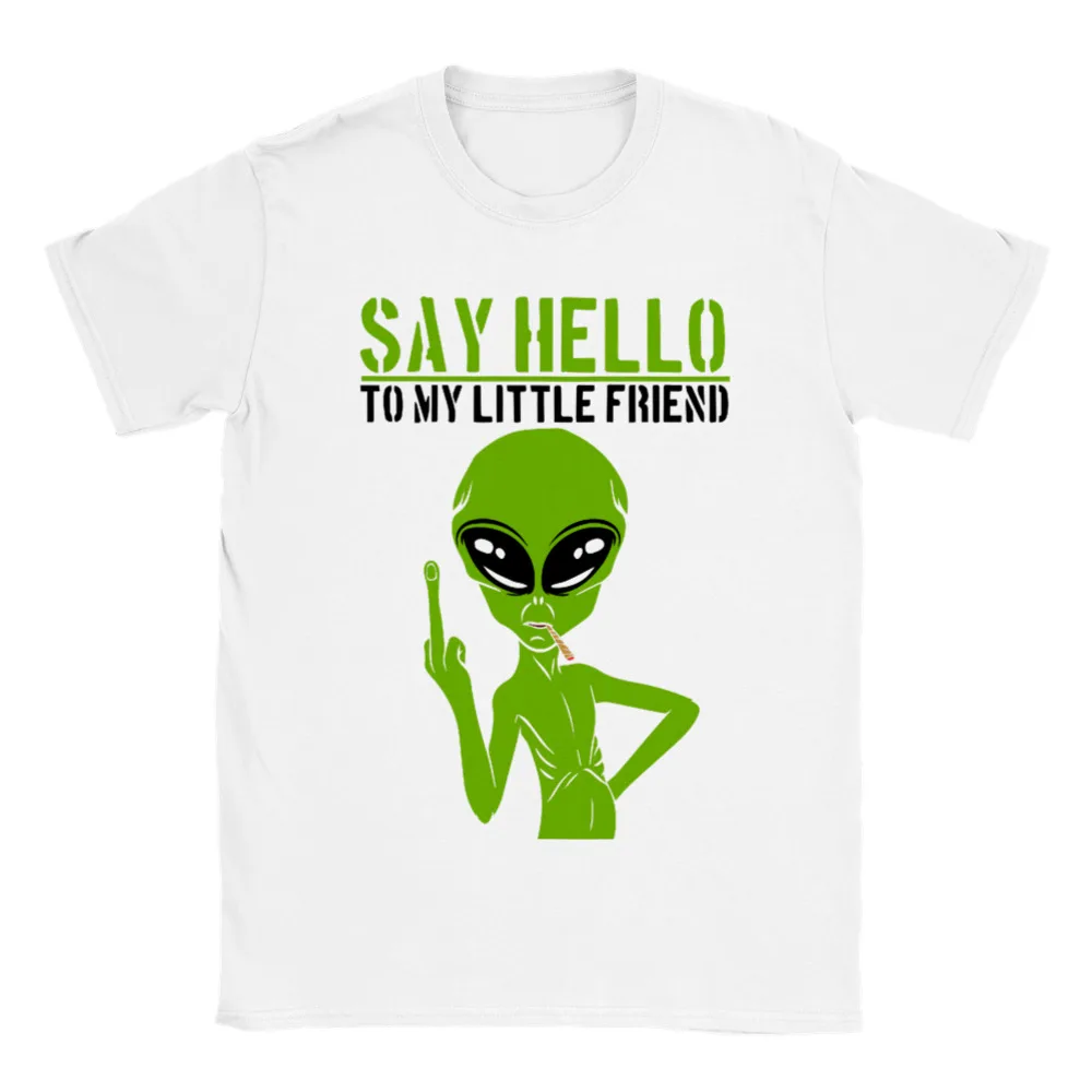 

My Little Friend — Alien Flipping the Bird — классическая футболка унисекс с круглым вырезом