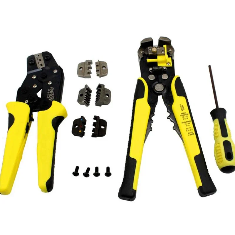 Professional Wire Crimpers Tool Set Multifunctional Ratchet Terminal Crimping Pliers Wire Strippers Crimper Tool Terminals Plier