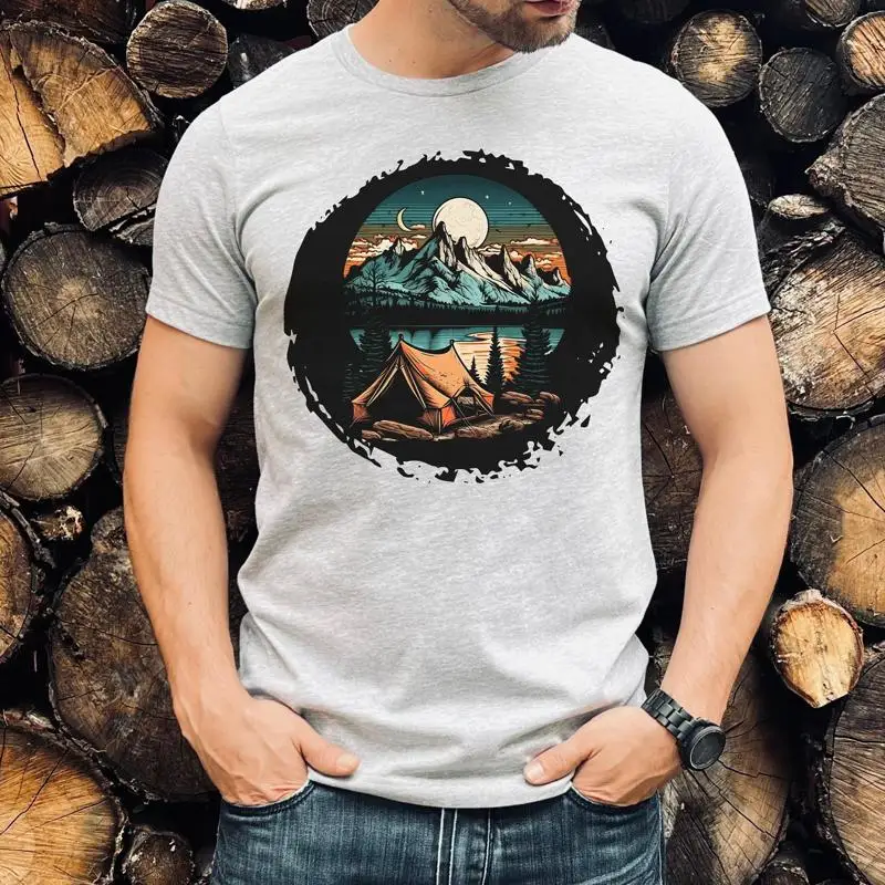 

Мужская футболка для горного кемпинга, мужская футболка для пешего туризма на открытом воздухе