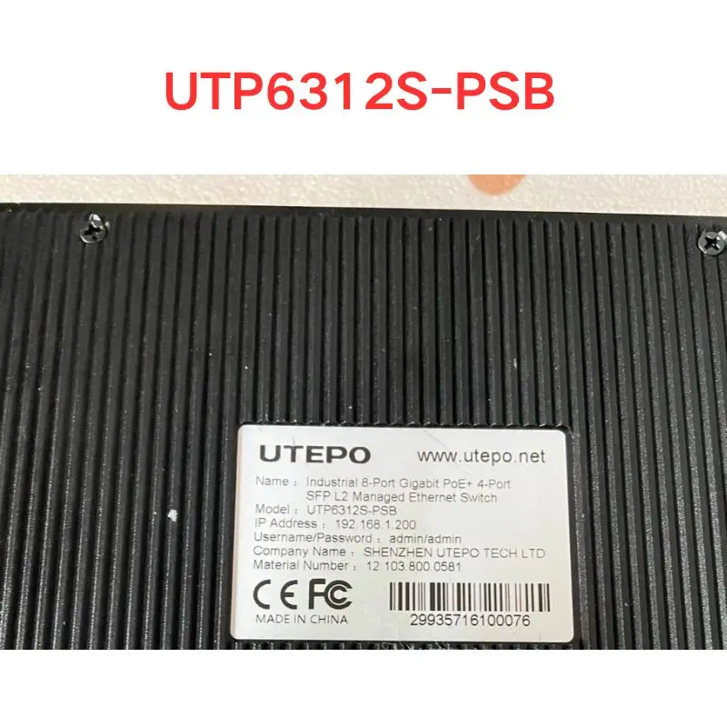 Prova di seconda mano OK UTP6312S-PSB Switch