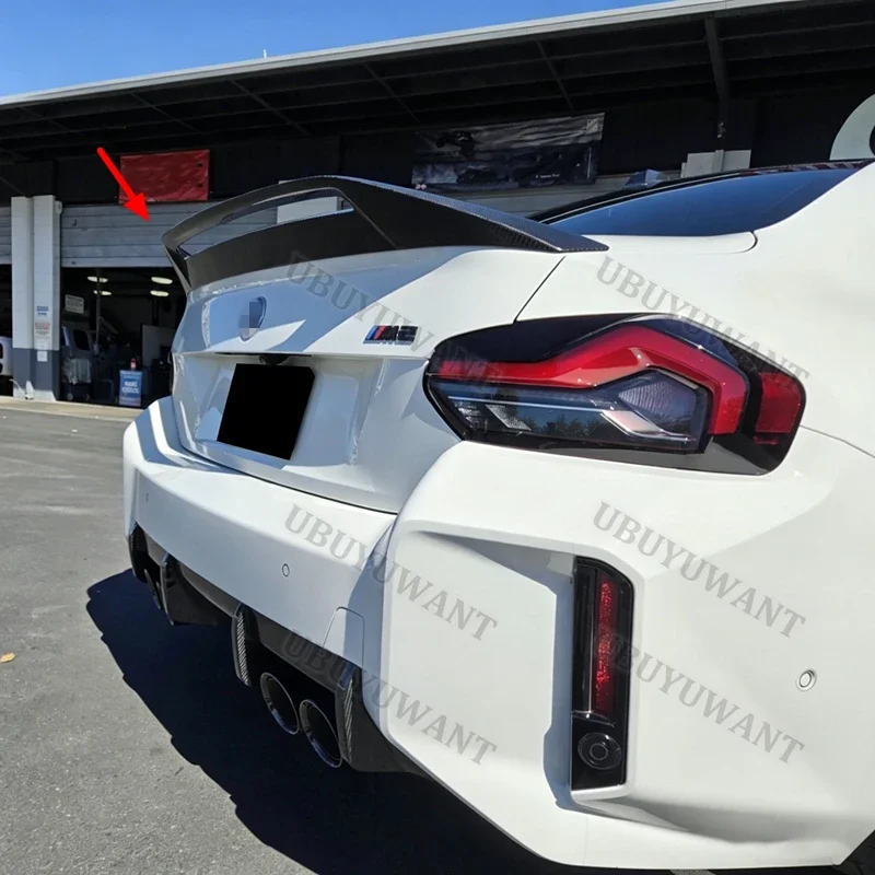 Für BMW 2er G42 M240I G87 M2 2022+ Auto-Kofferraumspoiler aus Kohlefaser, Heckflügel-Zubehör