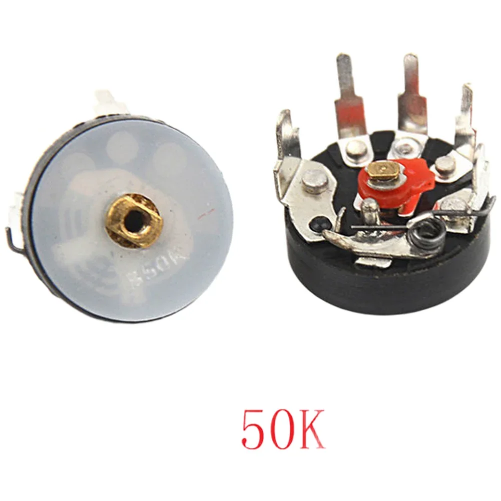 10PCS Right Angle Radio Potentiometer RV12MM B10K B50K Volume Control With Switch For Audio Sound System Repair Parts