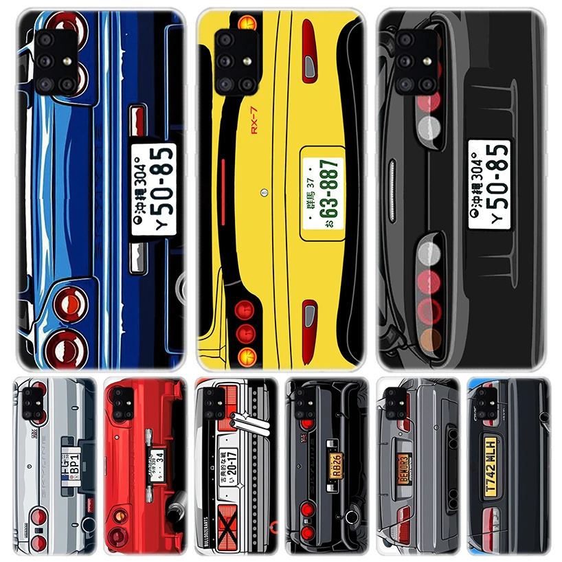 Japan Anime Initial D Car Taillight For Samsung Galaxy A15 A14 A13 A12 A55 A54 A53 A52 Phone Case A32 A35 A34 A33 A25 A24 A23 A2