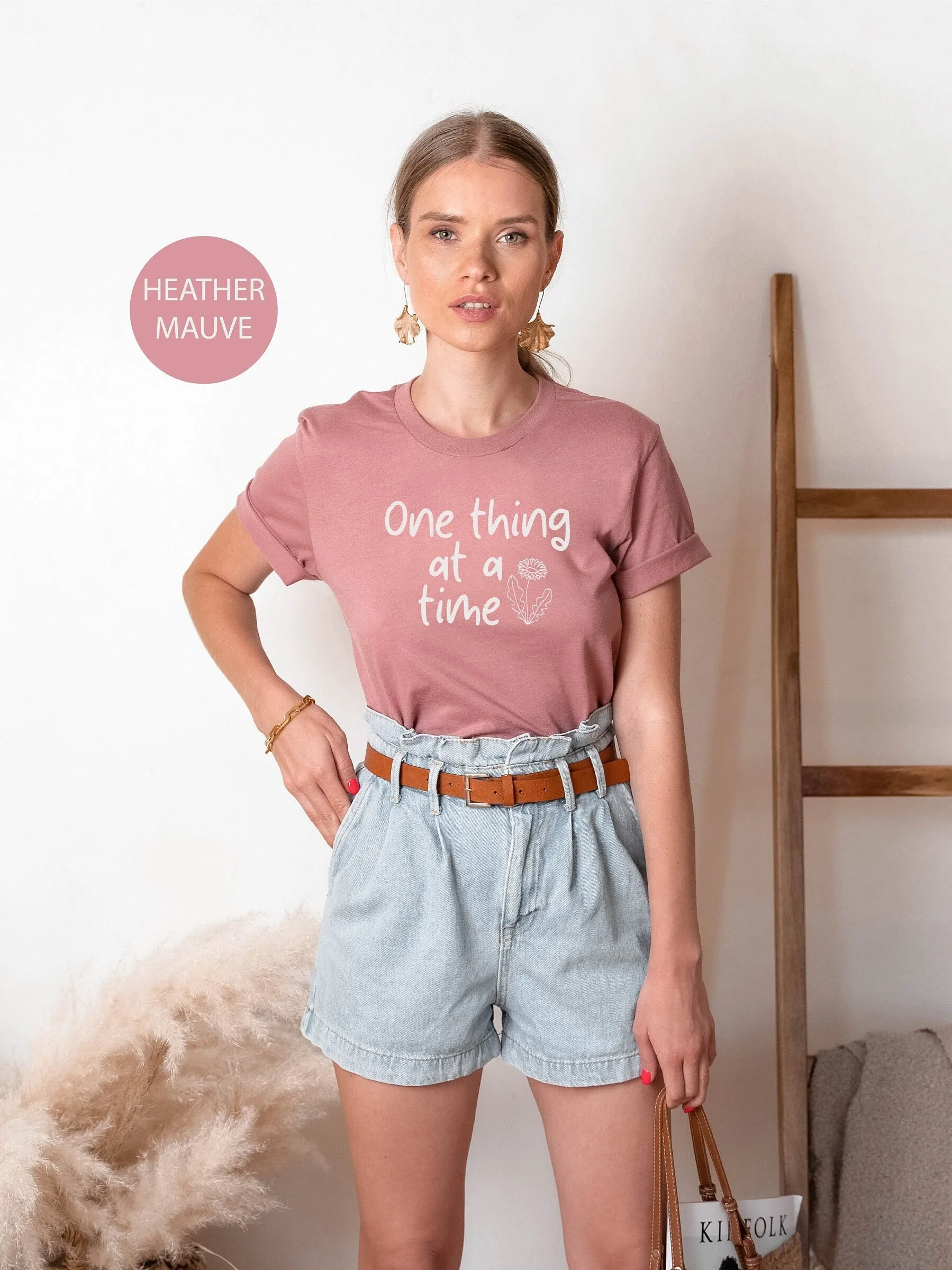 One Thing At A Time T Shirt Therapy Mental Health Matters For Therapist Psychologist