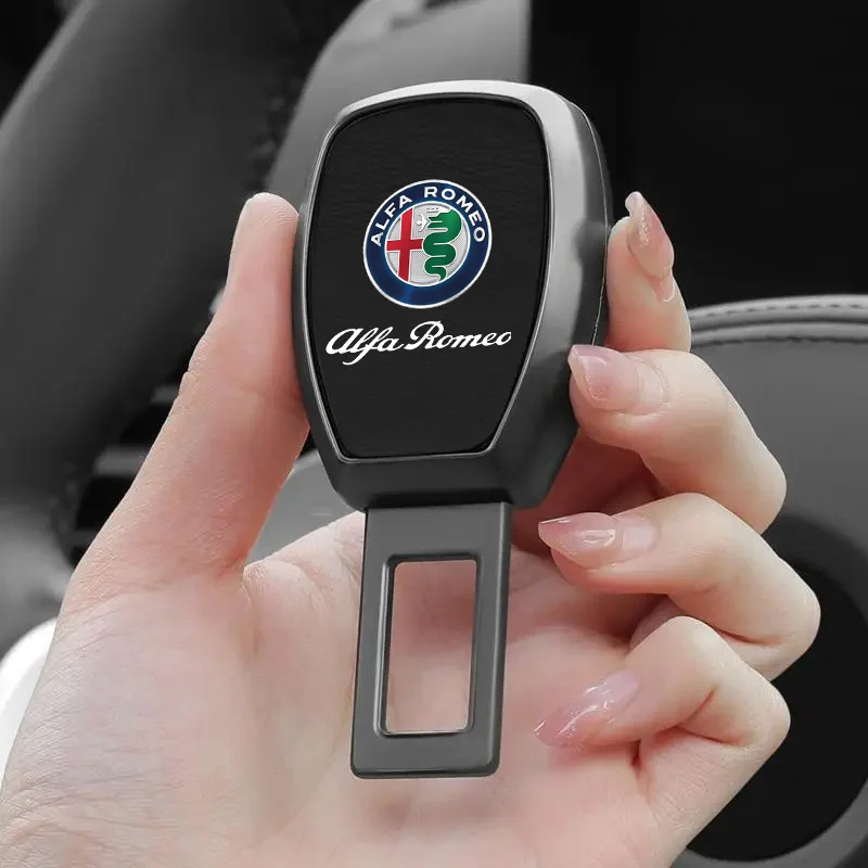 

2026 Горячая автомобильная наклейка, 2 шт., зажим для автомобильного ремня безопасности, удлинитель замка сиденья, пряжка, зажим для ремня безопасности для Alfa Romeo Giulia Stelvio Giulietta 15