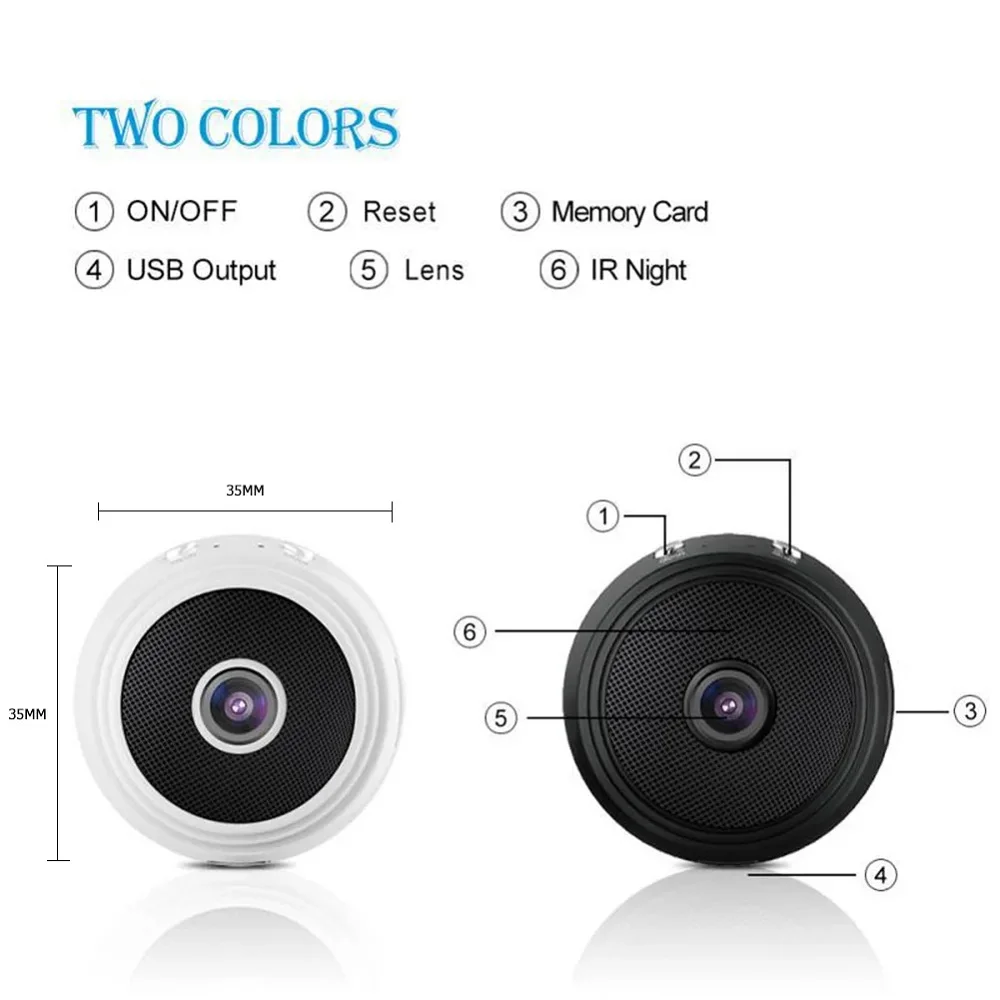 A9 WiFi Mini Camera Wireless Video Recorder Security Protection Camera Smart Home Monitoring Camera for Infants and Pets