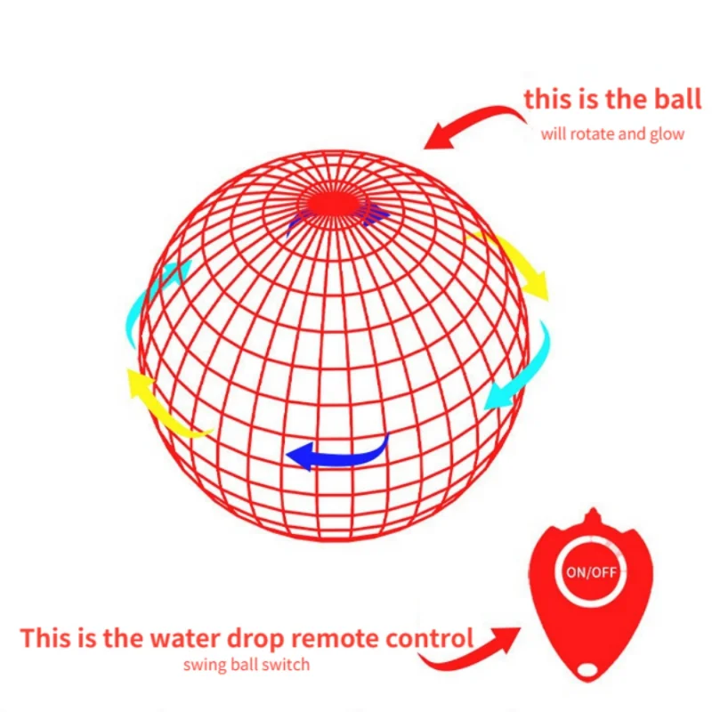 Dron con Control remoto para adultos y niños, juguete giratorio de bola voladora mágica, Boomerang controlado a mano, iluminación, regalo de interacción