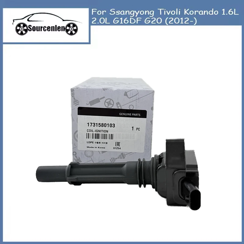

Original Ignition Coil For Ssangyong Tivoli Korando 1.6L 2.0L G16DF G20 (2012-) OEM A1731580103 1731580103