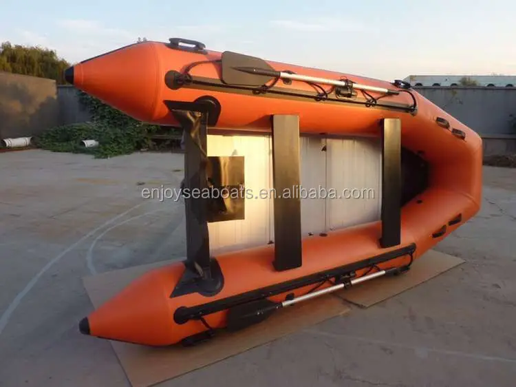 270cm Air Mat Floor Inflatable Fishing Dinghy, CE Standard Power Component Complete Oars For Outdoor Water Sport