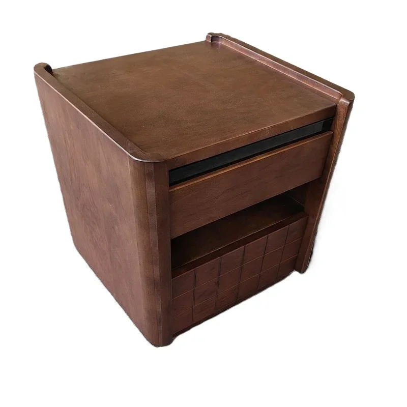 

Cherry wood vintage style simple storage sideboard vintage color French small apartment master bedroom