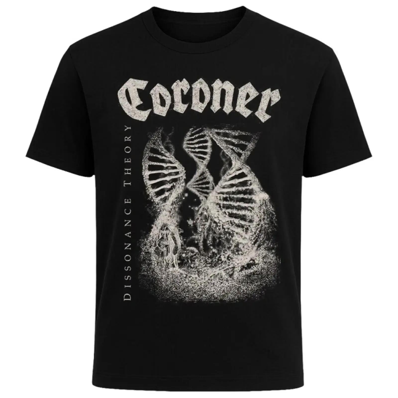 Coroner Dissonance Theory Swiss Thrash Metal T Shirt Adults All Sizes SE1028 vintage Washed Soft Top For Everyday Wear homme
