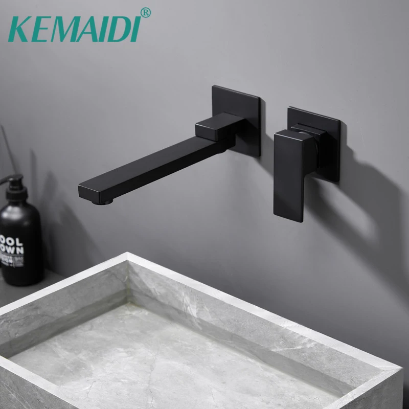 

KEMAIDI 360 Swivel Bathroom Faucet with Folding Spout Bathtub Faucet Universal Bathroom Tub Spout Hot Cold Water Bathtub Mixer