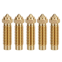 OOKU-5Pcs for Volcano Nozzles for Elegoo Neptune 4 Max/Plus Extruder Nozzle Printer Head Nozzles Hotend Extruder Accessories