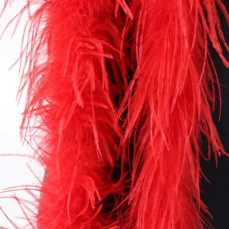 Cross-border ostrich tops, colored feather tops, stage catwalk modeling, scarves, clothing accessories manufacturers