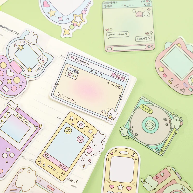 

40 шт./упак. милые наклейки-рамки для телефона в стиле Y2K, декоративные стикеры для скрапбукинга, дневников, DIY-декора, материалов для коллажей