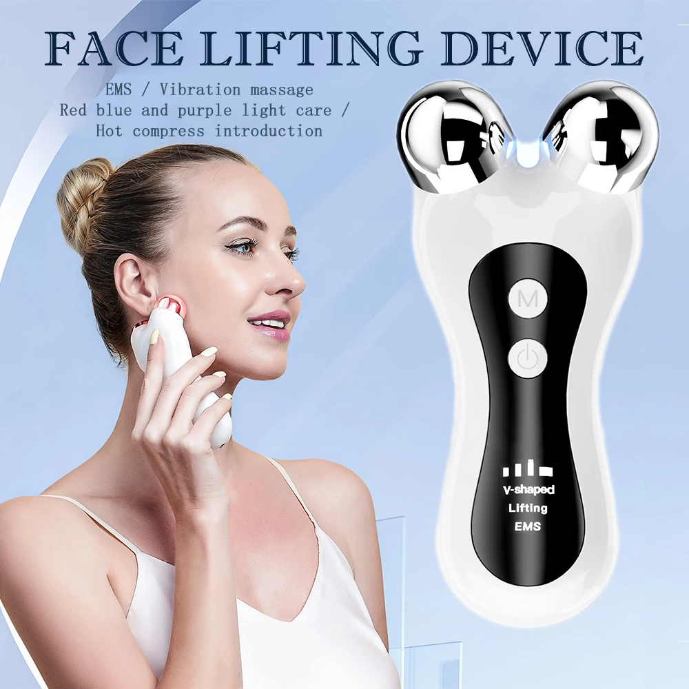 

Face Lifting Massager EMS Microcurrent Facial Massager Double Chin Remover Machine EMS Skin Tighten Massager