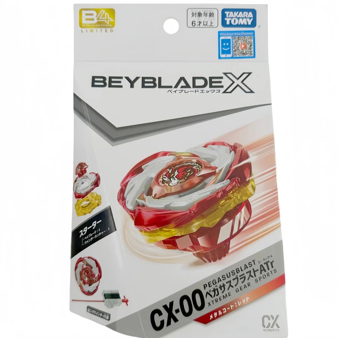 Genuine TAKARA TOMY beyscollector TT CX-00 Starter Pegasus Blast ATr [Metal Coat Vermelho]