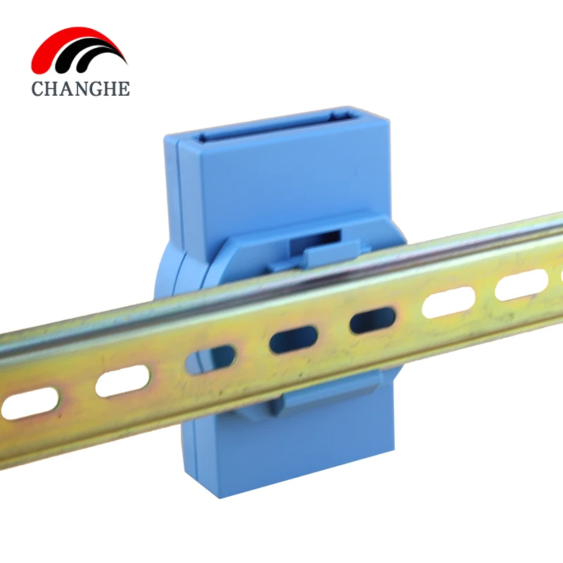 Adam Module Isolation Shell Guide Rail Junction Housing Plastic Box 100X70X25 dengan Base Plate