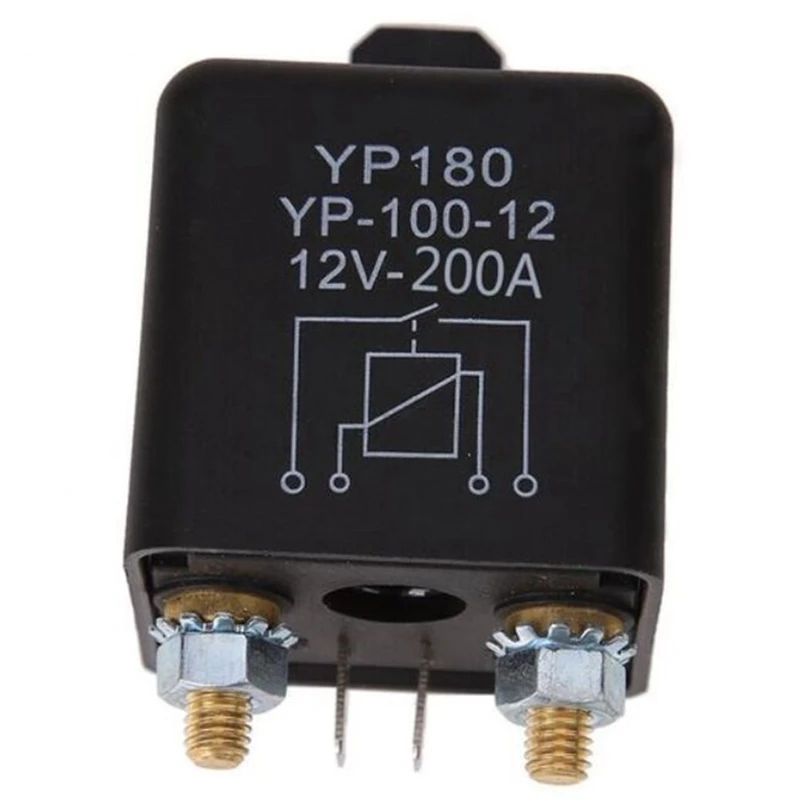 High Current 4 Pin Car Relay 12V 200A Car Truck Motor Automotive Relay Continuous Type Automotive Relay Normally Open