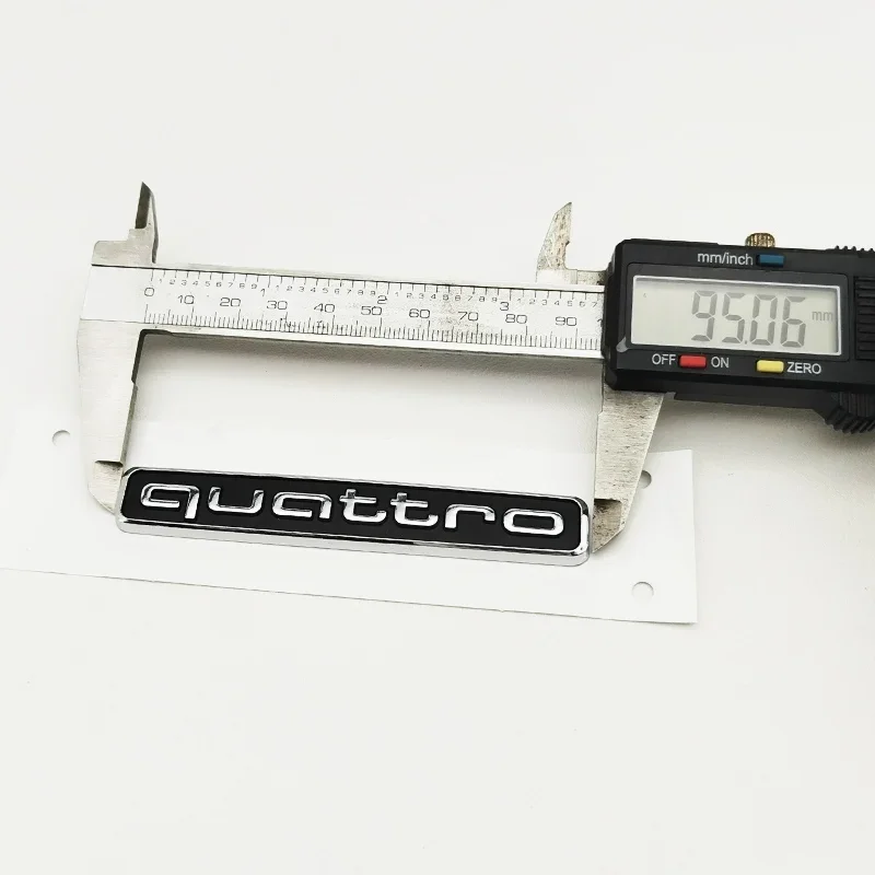 Image of Für Audi A5 B7 Q7 A3 A4 B8 A6 TT R8 A8 A7 Q5 Q3 C7 S3 A1 B5 Q2 Quattro Auto ABS Heck Kofferraum Emblem Logo Aufkleber Zubehör