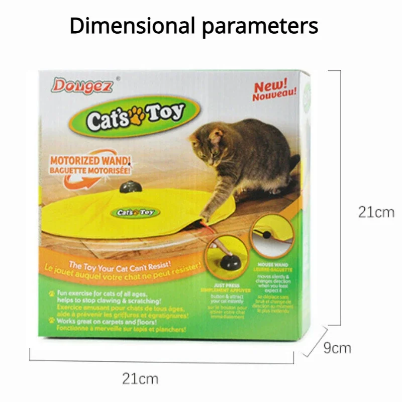 Intelligent Cat Toys Rotatable Hide and Seek Toys Cat Self Hi Toys Adjustable Speed Cat Carousel Electric Interactive Smart Toys