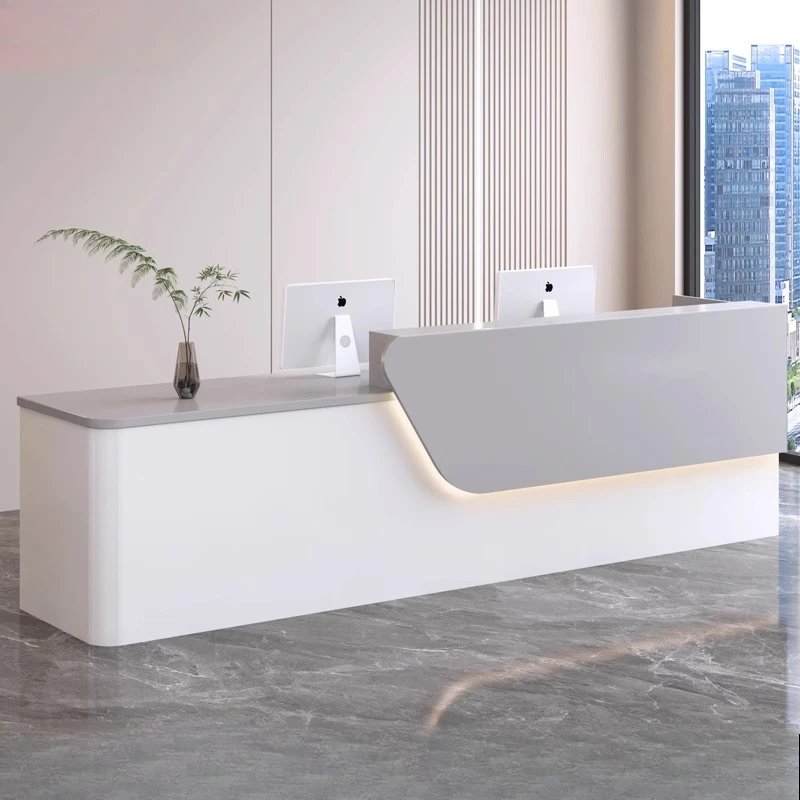 مكاتب استقبال شركة Design Company، منظمات طويلة تعرض مكاتب استقبال المطاعم التنفيذية، أثاث تجاري لمكتب الفندق #2