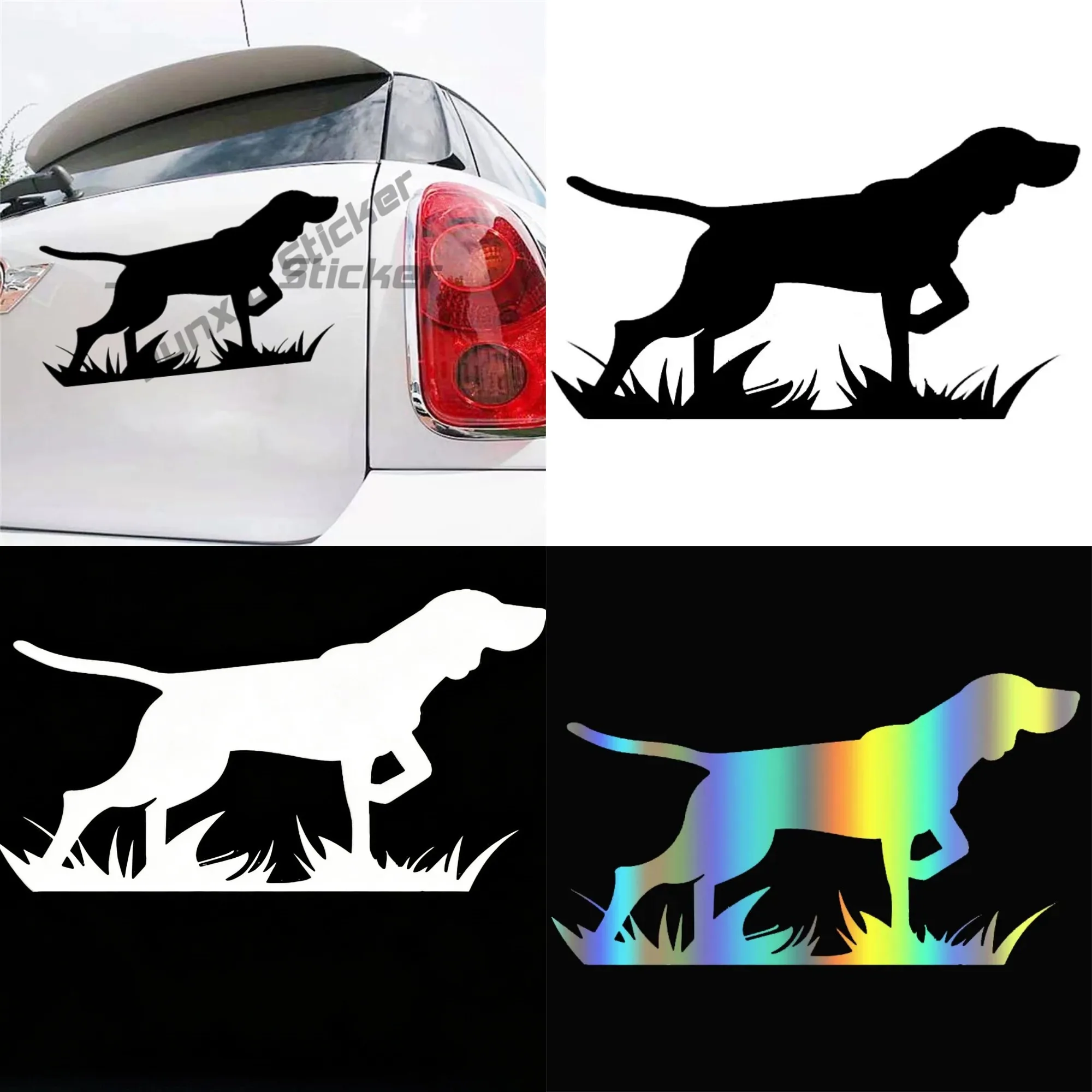 

Funny Vinyl Car Sticker Hunting Dog Waterproof Cool Decal Car Auto Stickers for Bumper Rear Window