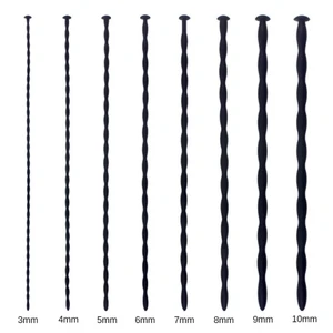 8 Ukuran Dilator Uretra Silikon Lembut Tongkat Mata Kuda Batang Penis Mainan Seks Kateter Penyumbatan Masturbasi Pria untuk Pria 10 dilator uretra penjualan terbaik - №