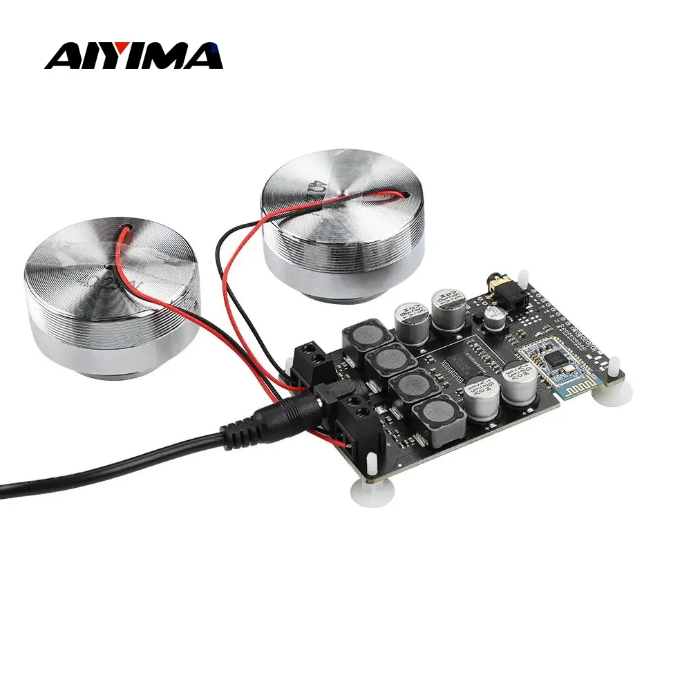 AIYIMA TPA3118 Amplifier + Vibration Full Range Speaker 2 Inch Audio Portable 4/8 Ohm 20/25W Resonance Speakers Diy Bluetooth