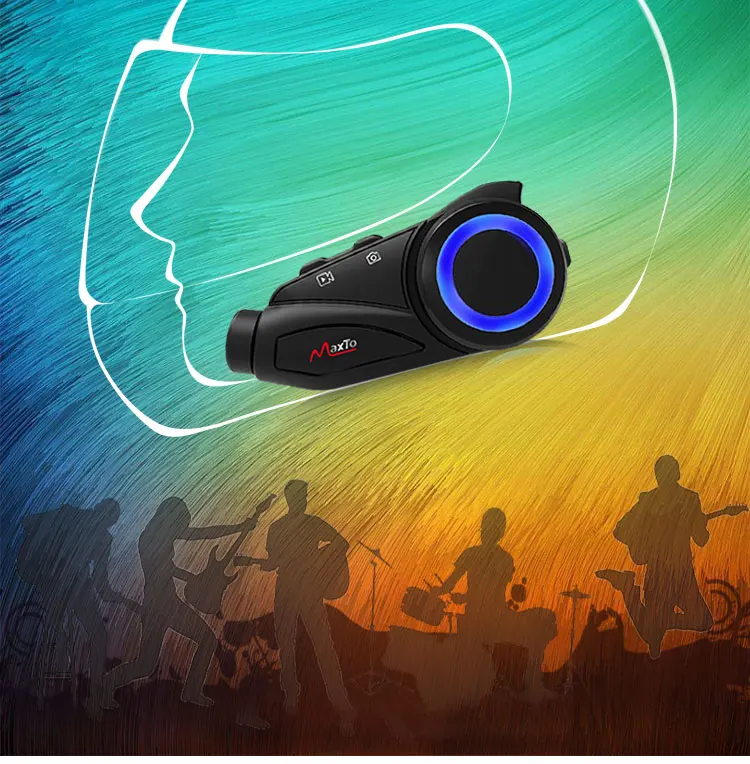 Motorcycle 1080P Video Wifi Recorder Camera Motorcycle bluetooth Helmet Intercom Headset