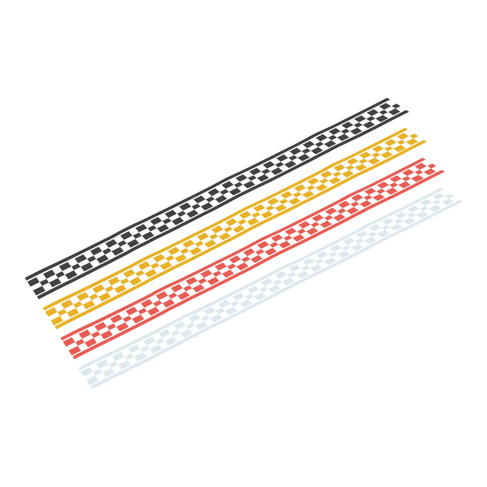 

50*4.5cm Motorcycle Checkered Racing Stripes Tank Decals Decoration DIY Fuel Tank Sticker Waterproof Automotive Car Decoration