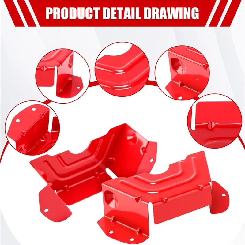 

A02M-2 Pack Deck Belt Cover 42" 46" Deck Spindle Pulley Belt Guard Cover For MTD Craftsman Troy-Bilt Red