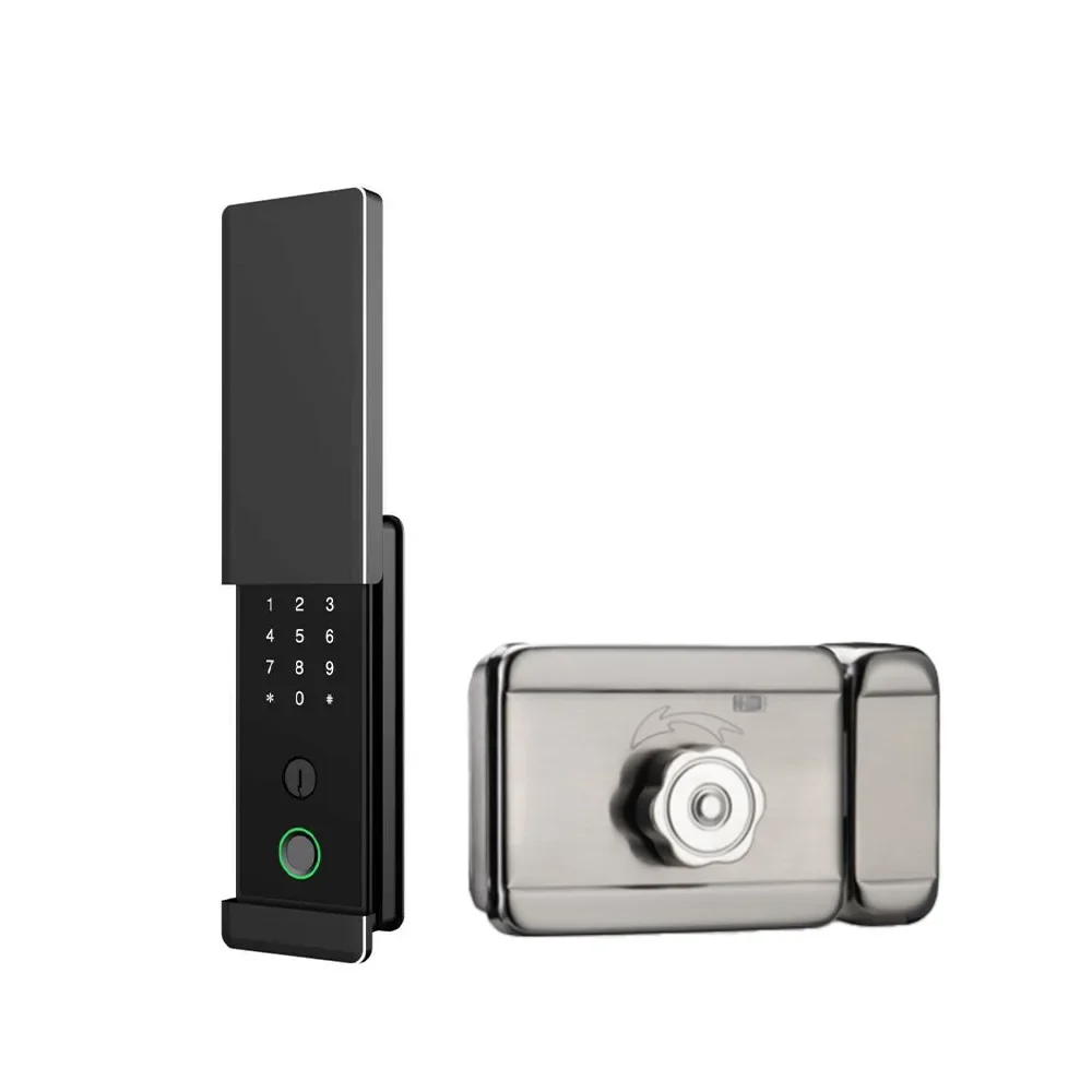 DurableBull Head Lock Graffiti Smart Lock Double Sided Waterproof Vintage Iron Door TongTong Lock Apartment Rental House Passwor view 6