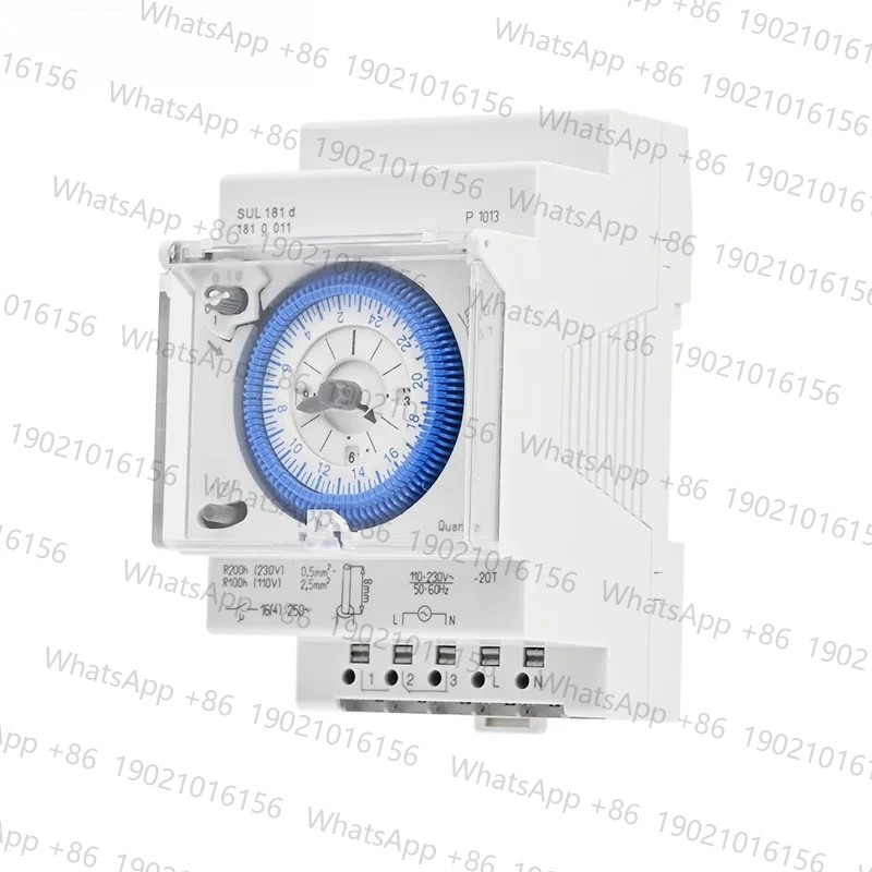 SUL181D AC220V Din Rail Mechanical Timer Relay Electrical Programmable 24 Hour Time Switch 15 Minutes 96 Times