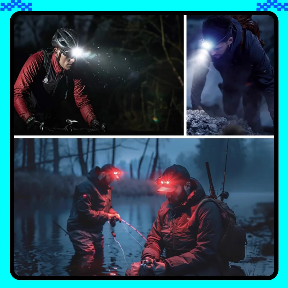 LEM LPro02 Powerful Headlamp Outdoor Climbing Head Lamp Flashlight 1800mAh 1000LM Rechargeable Fishing Head Torch