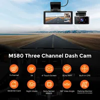 2025 AZDOME 5K Dash Cam M580 AZDOME 2.4G/5G Dual Band Wifi Car Black Box 4 Inch Screen GPS Tracker Car Camera For Sale