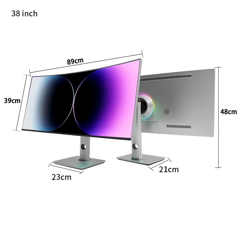 40inch Nano-IPS LED Monitor 1ms 21:9 5K 10Bit 2500R CURVED Screen 75hz GAMING Monitor Display DCI-P3 96% DP+HDMI+TYPE-C