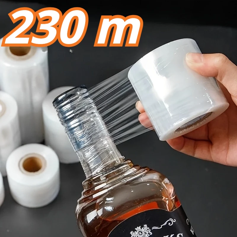 Stretch Bottle Mouth Wrapping Film Bottle Sealing Film Sealed Wine Jar Old Wine Anti Leakage Film Anti-aging Anti Volatilization