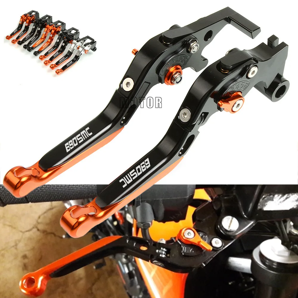 

Motorcycle Brake Clutch Levers For 690SMC-R/2012-2013 690 SMCR 690 R Alumiinum Adjustable Extendable Lever