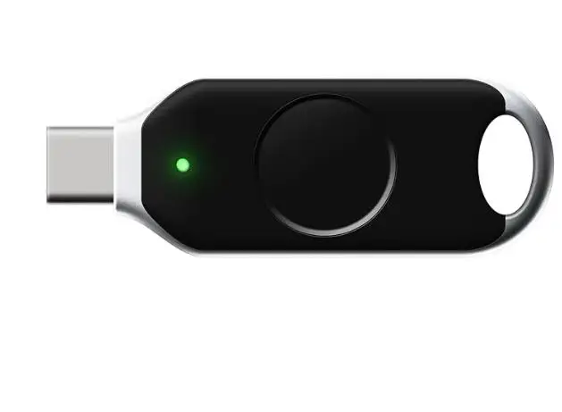 

FEITIAN BIOPASS K49 PRO USB Security Key - Two-Factor Authentication - USB-C with FIDO U2F + FIDO2,PIV - Biometric Fingerprint
