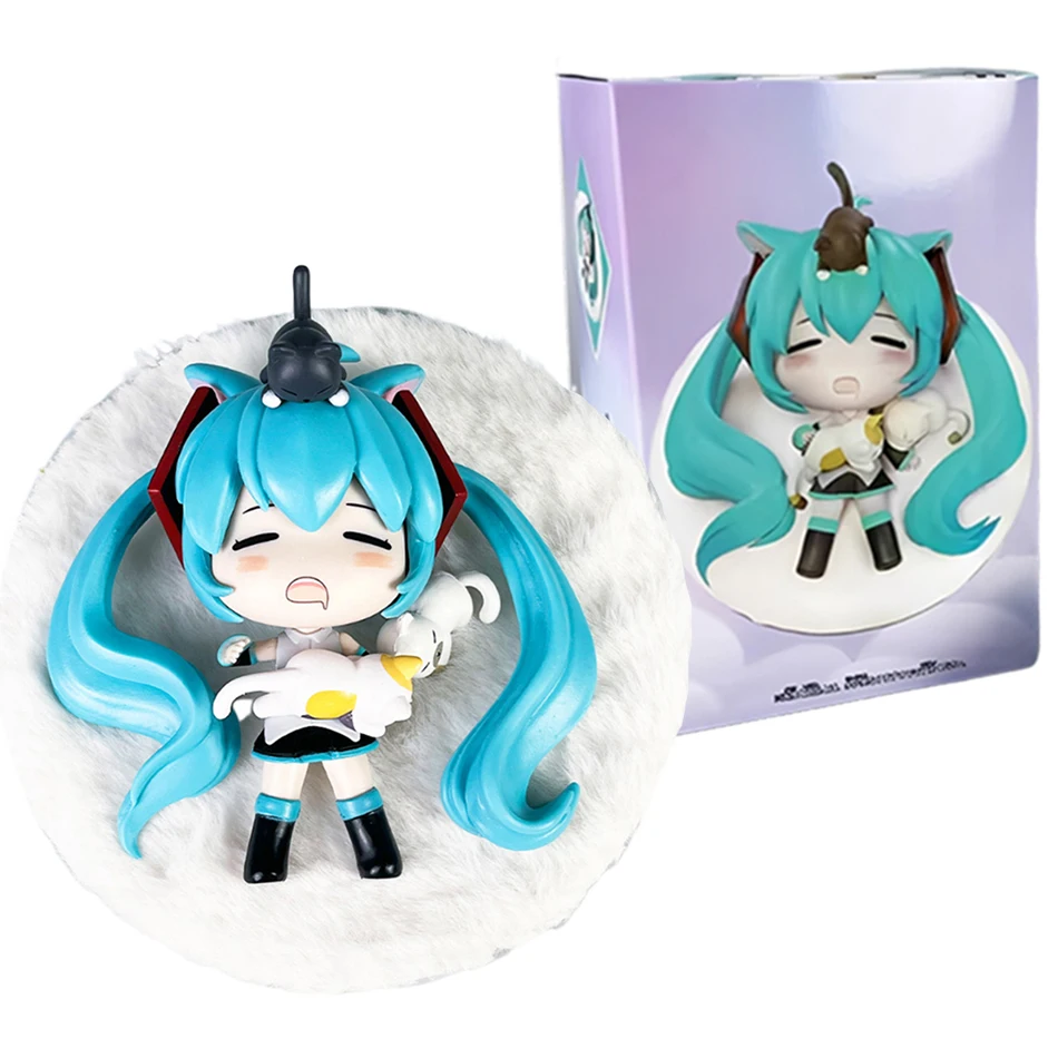 كارتون هاتسون ميكو اليدوية الرعوية تشوين كيمونو لطيف تشوين اليدوية البلاستيكية نموذج الديكور عيد ميلاد هدية الكريسماس #2