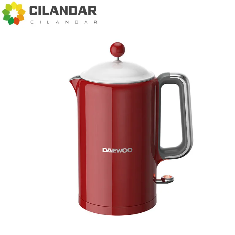 Электрический чайник Daewoo с постоянной температурой, чайник для горячей воды, бытовой чайник, полностью автоматическая изоляция, встроенная нержавеющая сталь Электрический чайник Daewoo с постоянной температурой, чайник для горячей воды, бытовой чайник, полностью автоматическая изоляция, встроенная нержавеющая сталь