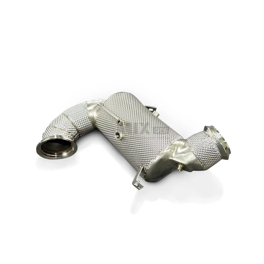 

Wholesale car fitment 304 stainless steel high-quality exhaust downpipe with insulation cover, suitable for Lotus Emira 2.0T
