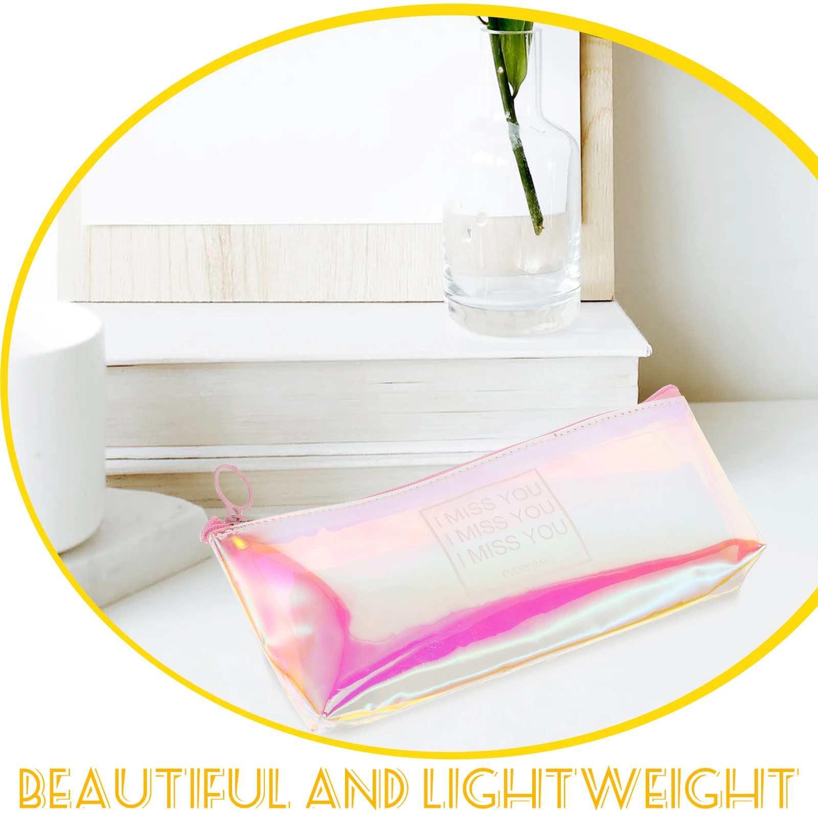 

Shiny Portable Pen Bag Pencil Case Large Capacity Waterproof Dustproof Perfect for School and Travel Use